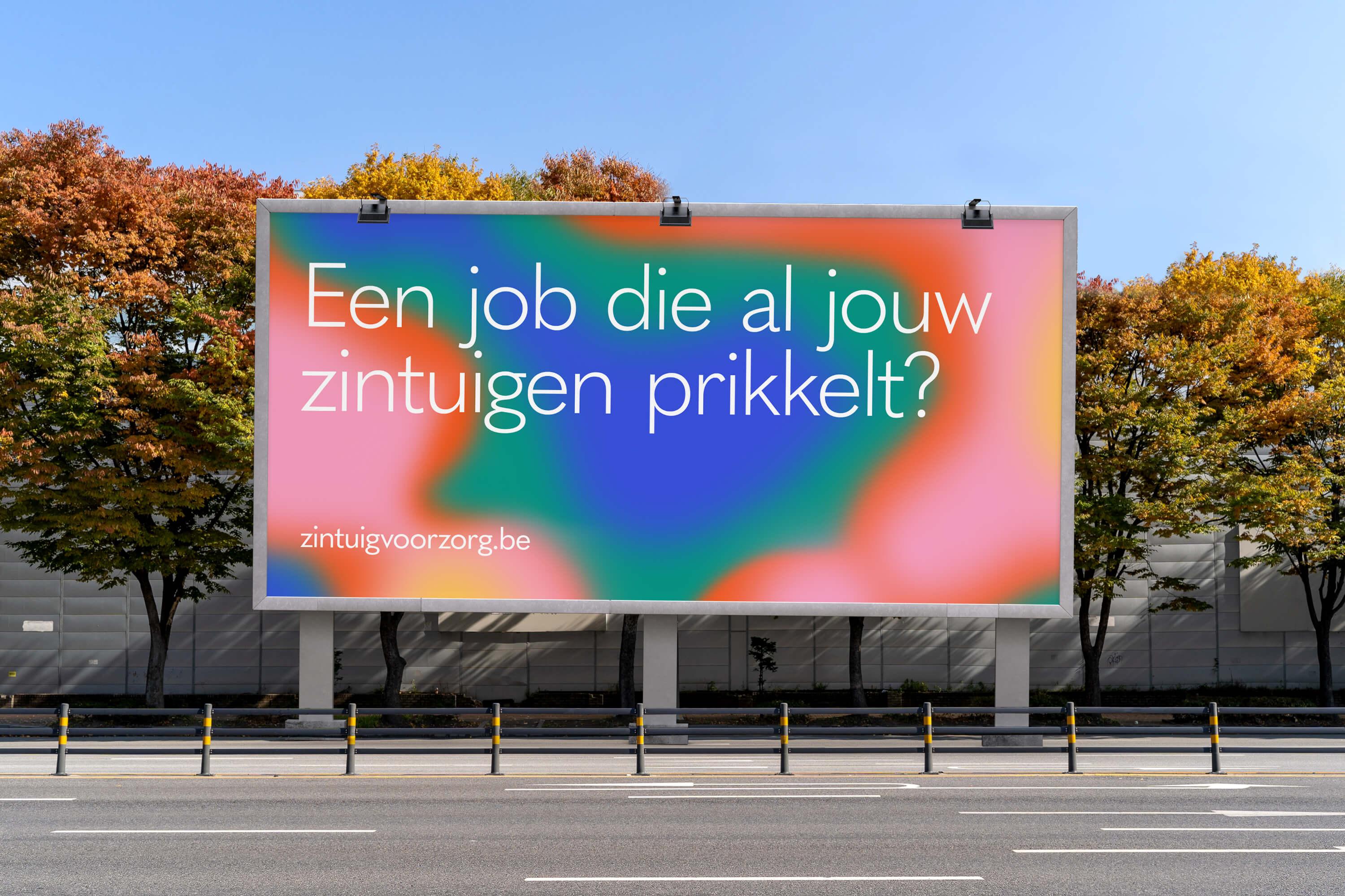 employer branding billboard voor een bedrijf in de zorg