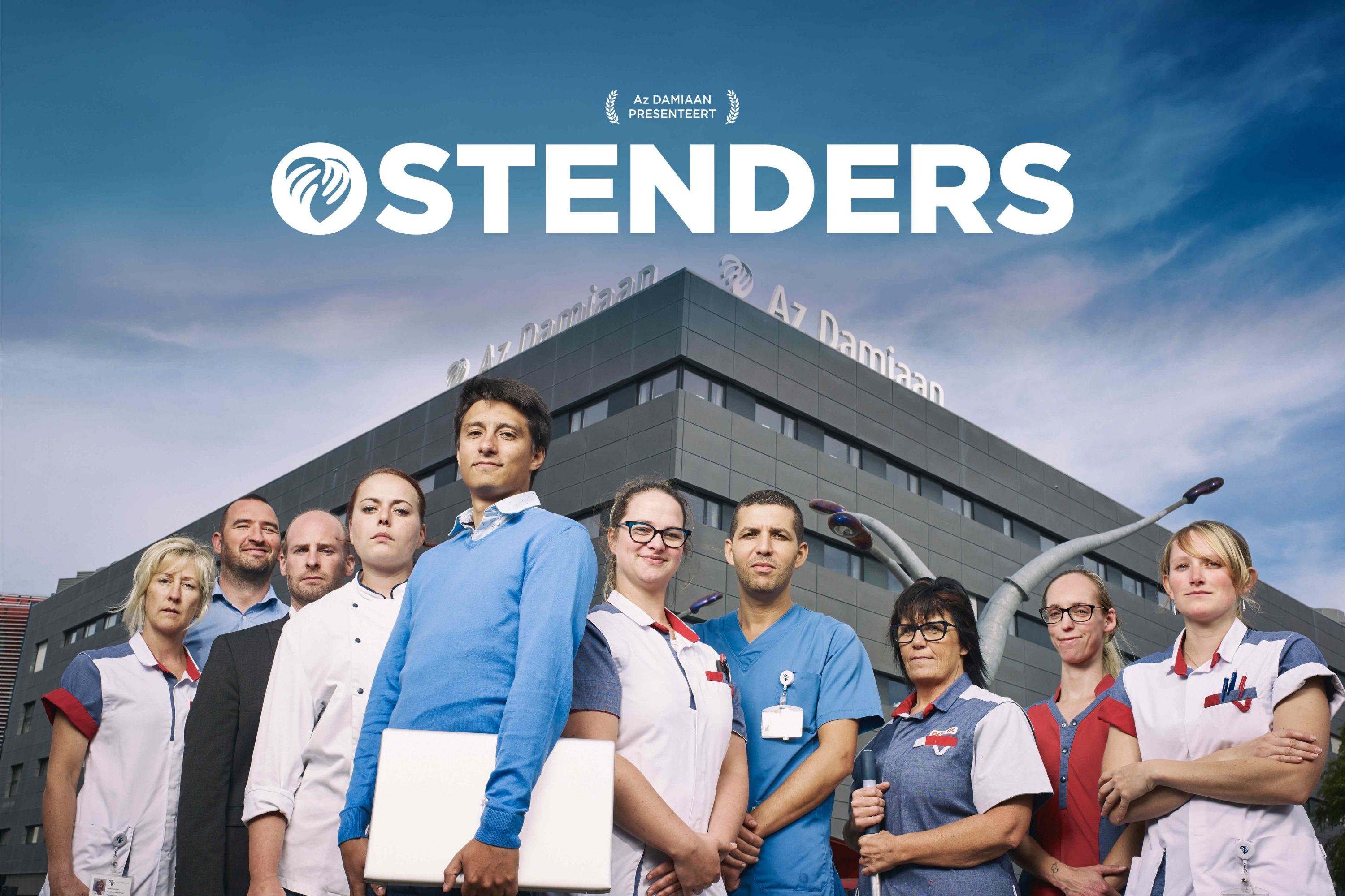 werknemers van AZ Damiaan in beeld voor de employer branding campagne van Ostenders
